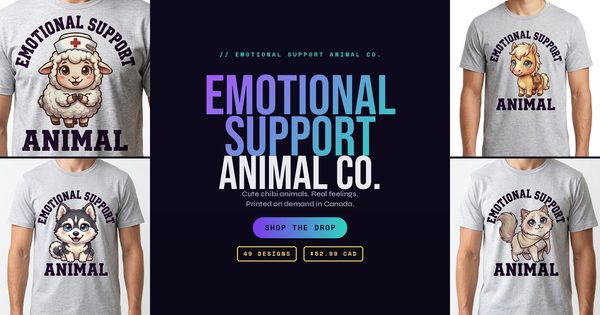 Emotional Support Animal Co. website, built by Okanagan Web Pro
